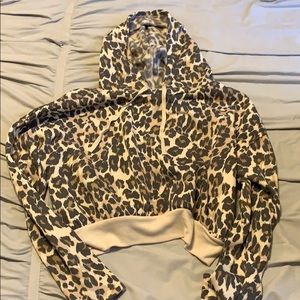 BP Cheetah crop hoodie
